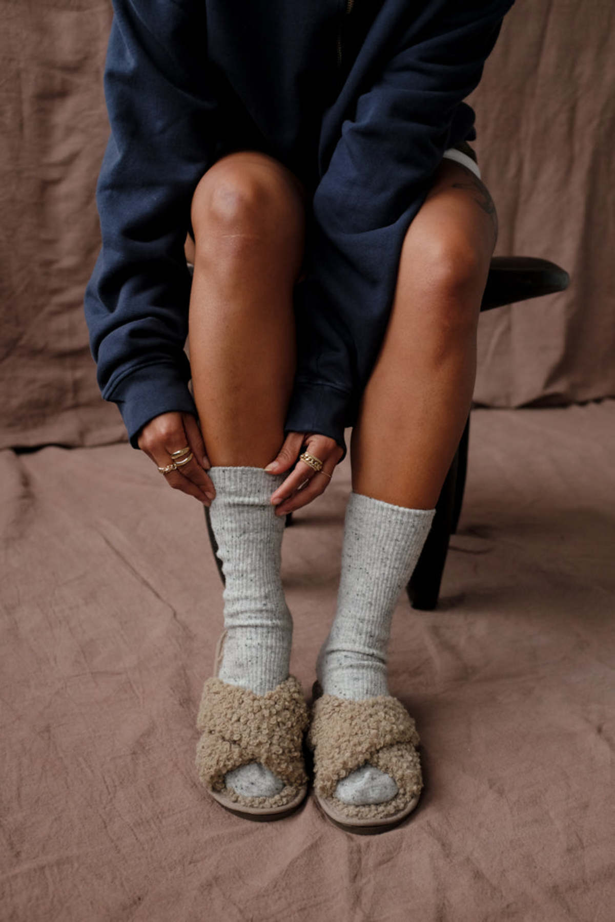 Le Bon Shoppe Snow Socks - Cookies and Cream - Image 2 of 8