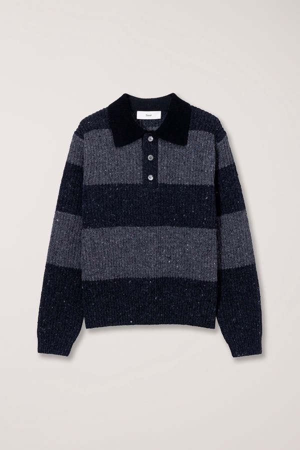 Dunst Unisex Rugby Sweater - Grey/Charcoal Grey