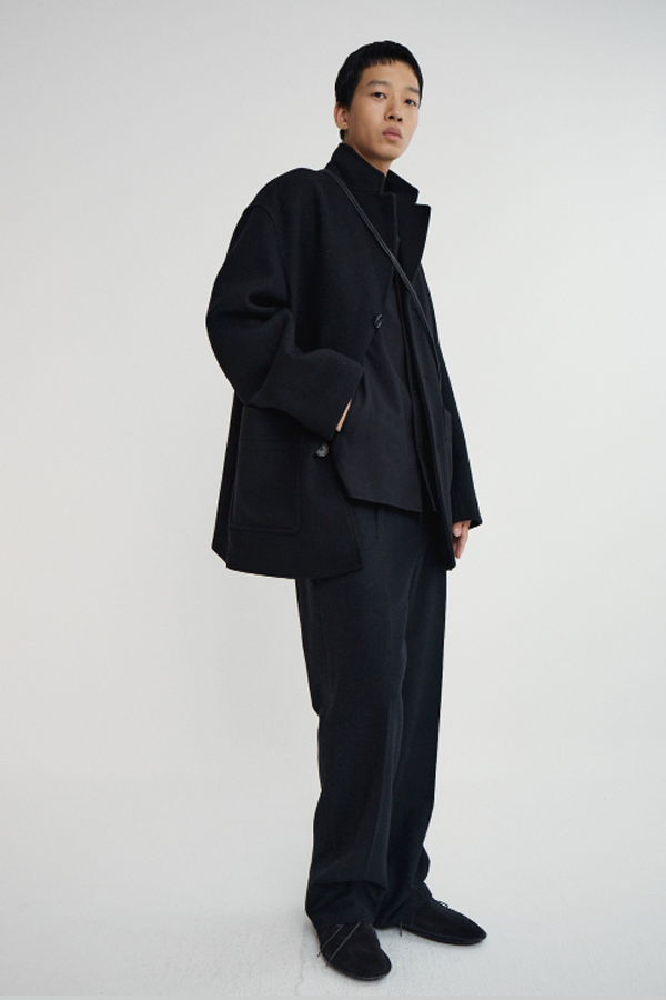 Pottery Melton Wool Half Coat