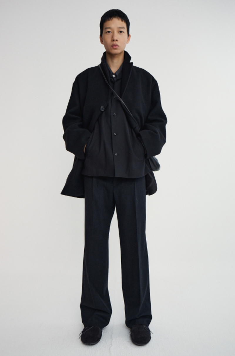 Pottery Melton Wool Half Coat