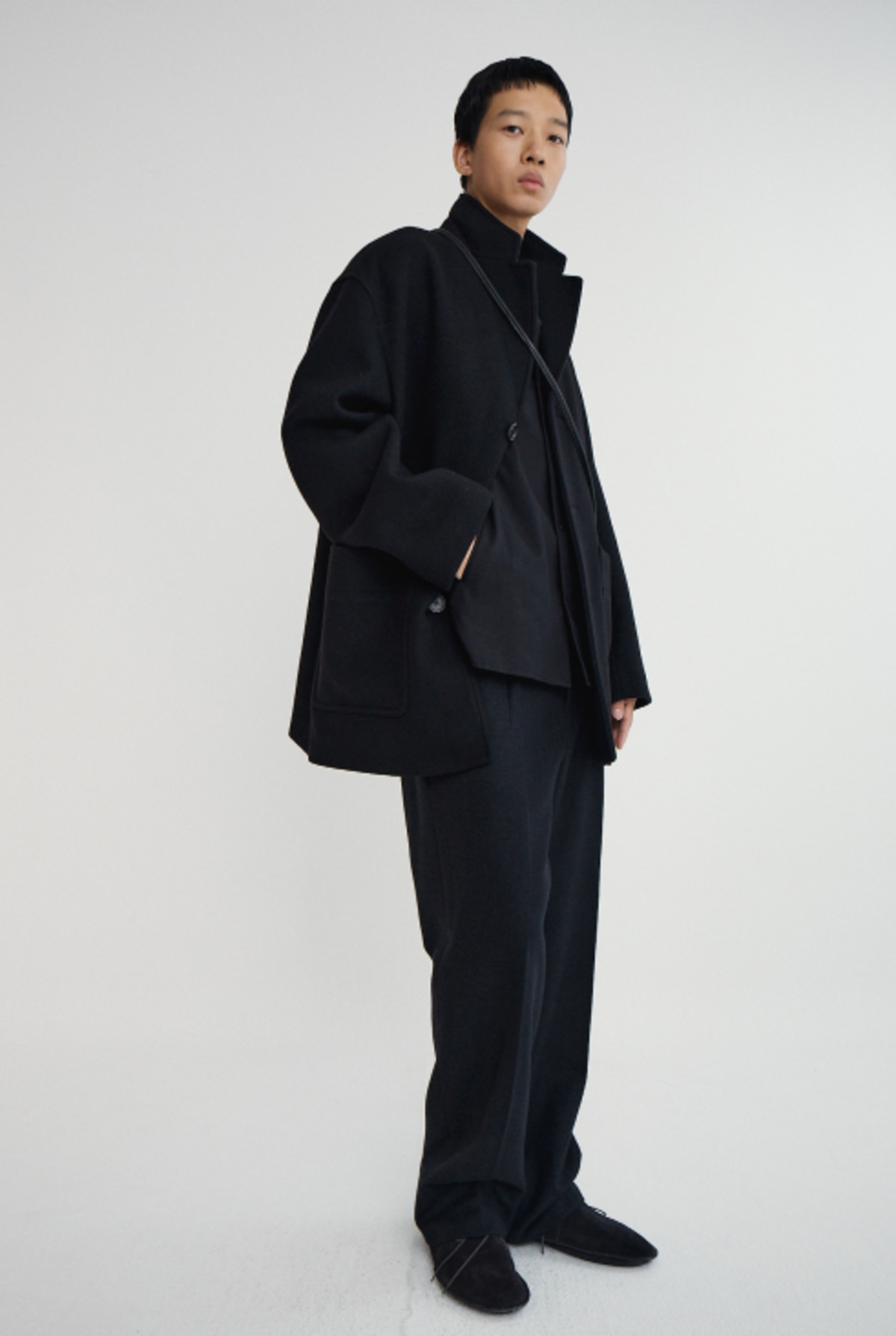 Pottery Melton Wool Half Coat - Image 4 of 6