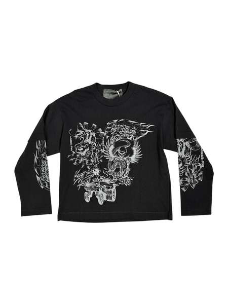 Stussy 2Tone Cotton Mesh LS Crew | Garmentory