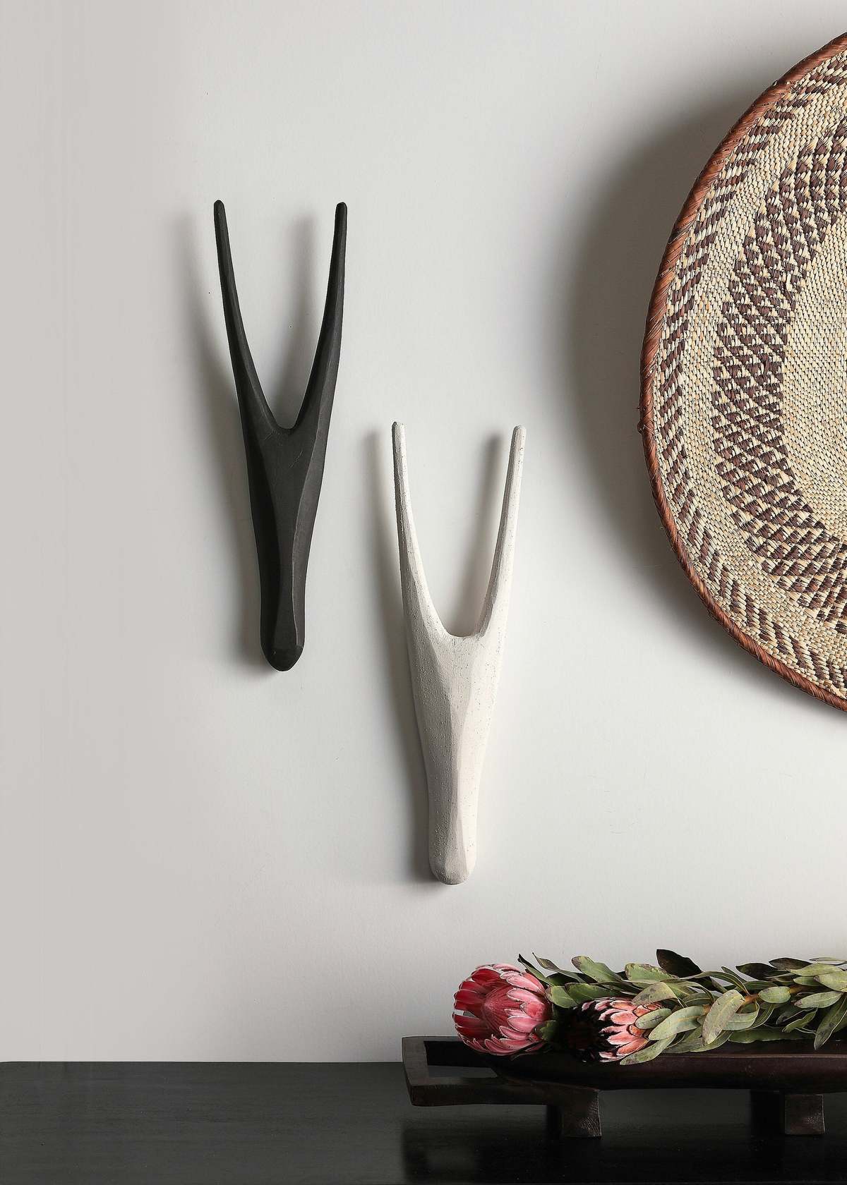 Kanju Interiors African Antelope Wood Bokkie Head Wall Sculpture - Image 3 of 12