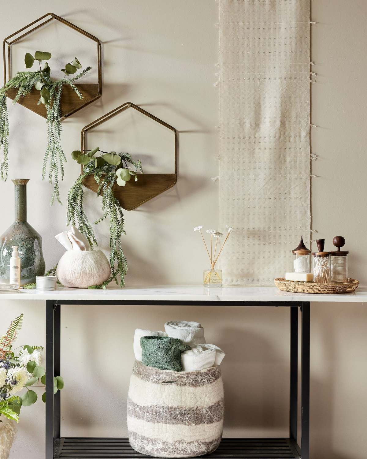 Kanju Interiors Chiaro Handwoven Cotton Wall Hanging - Image 5 of 8