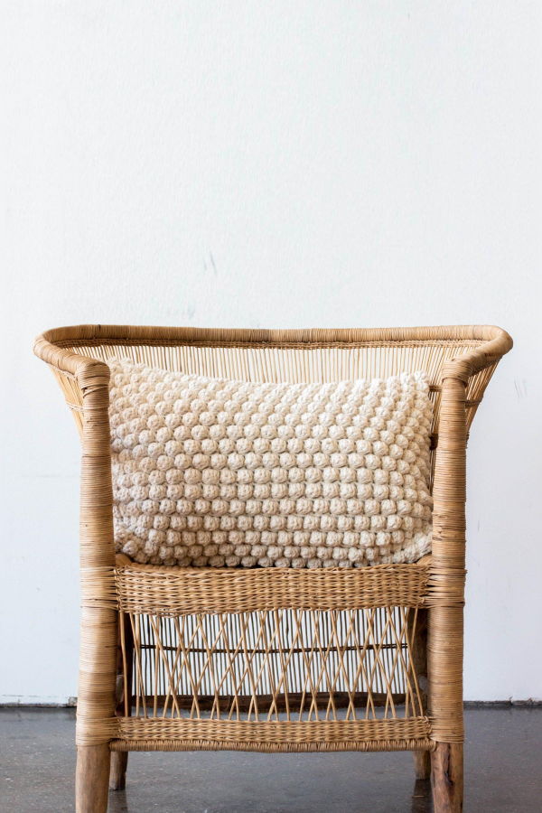 Kanju Interiors Cotton Bobbles Textured Throw Pillow