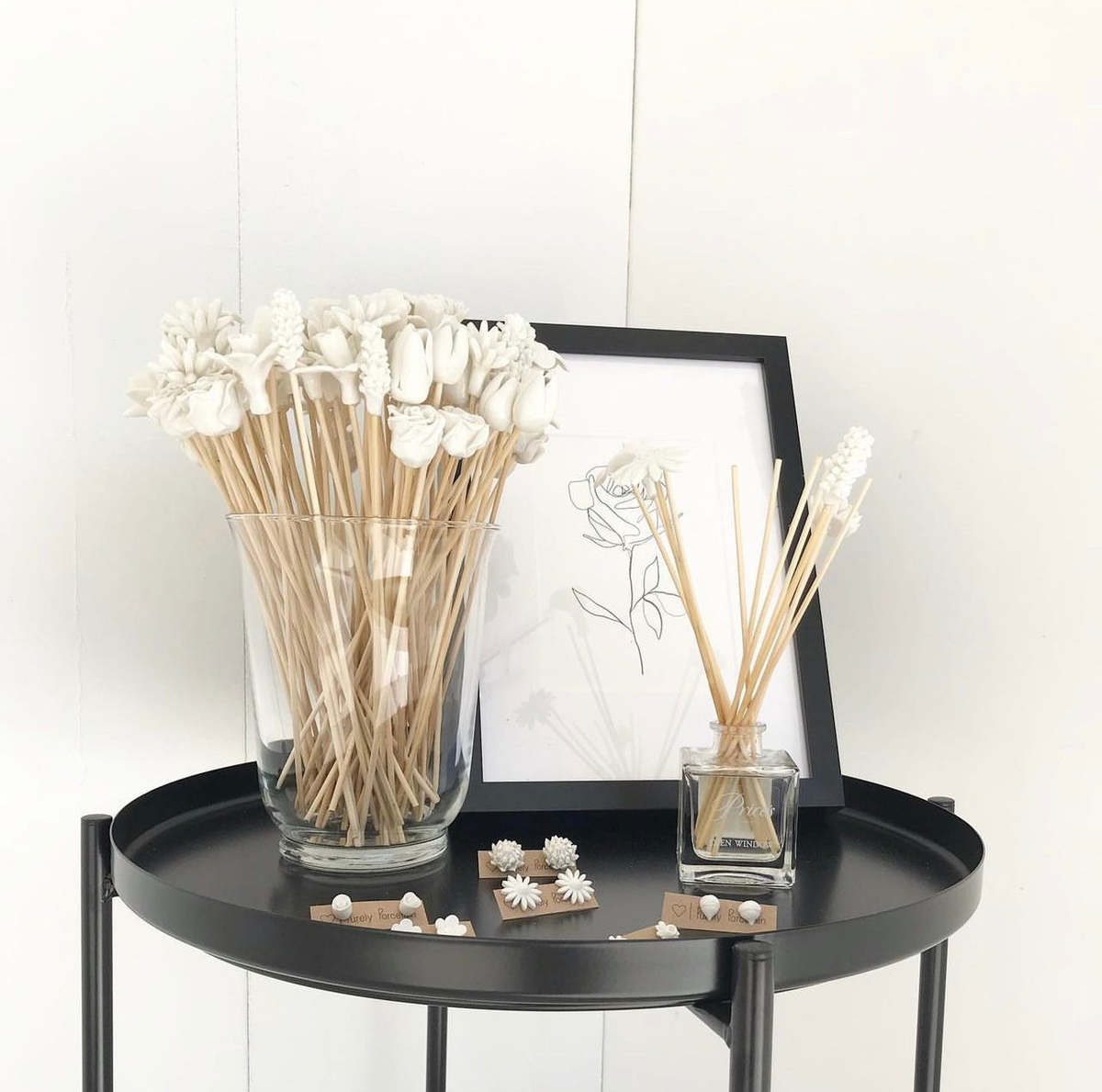 Kanju Interiors Country Flowers Bamboo Diffuser Sticks Set - Image 6 of 8