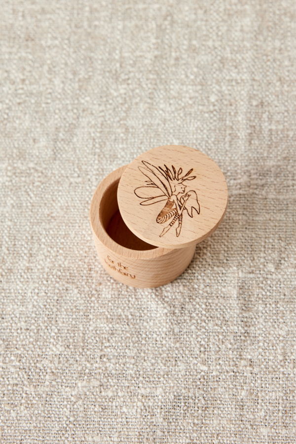 Kanju Interiors Etched Wooden Tooth Fairy Pot