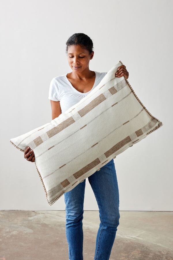 Kanju Interiors Fulcrum Patina Oversized Lumbar Pillow