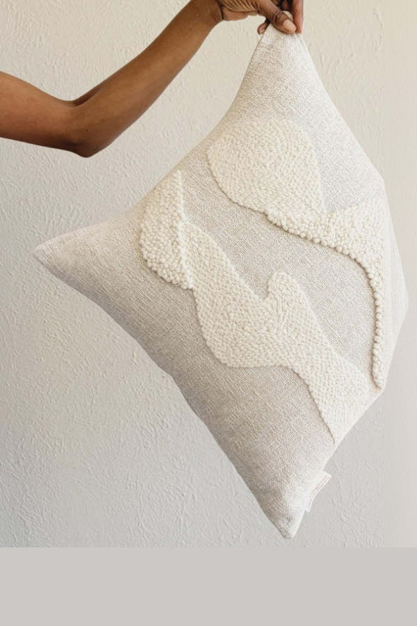 Kanju Interiors Karoo Cloud Eco-Cotton Throw Pillow