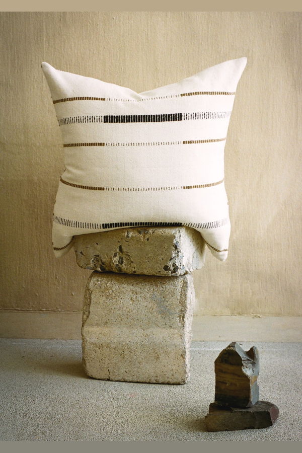 Kanju Interiors Mason Hand-Loomed Cotton Pillow