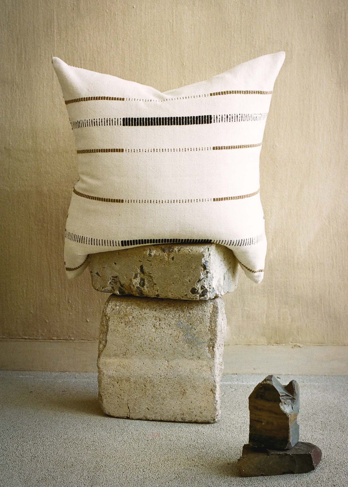 Kanju Interiors Mason Hand-Loomed Cotton Pillow - Image 1 of 9