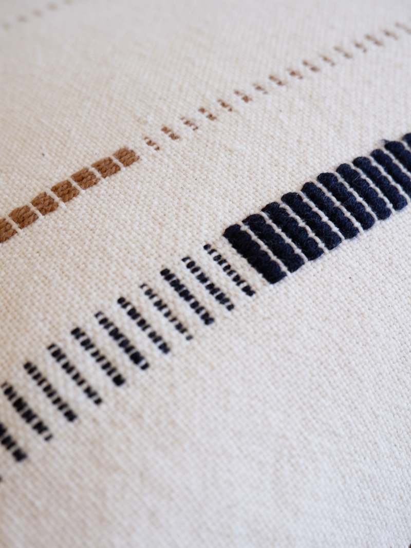 Kanju Interiors Mason Hand-Loomed Cotton Pillow