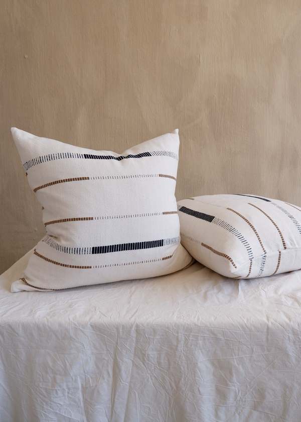 Kanju Interiors Mason Hand-Loomed Cotton Pillow