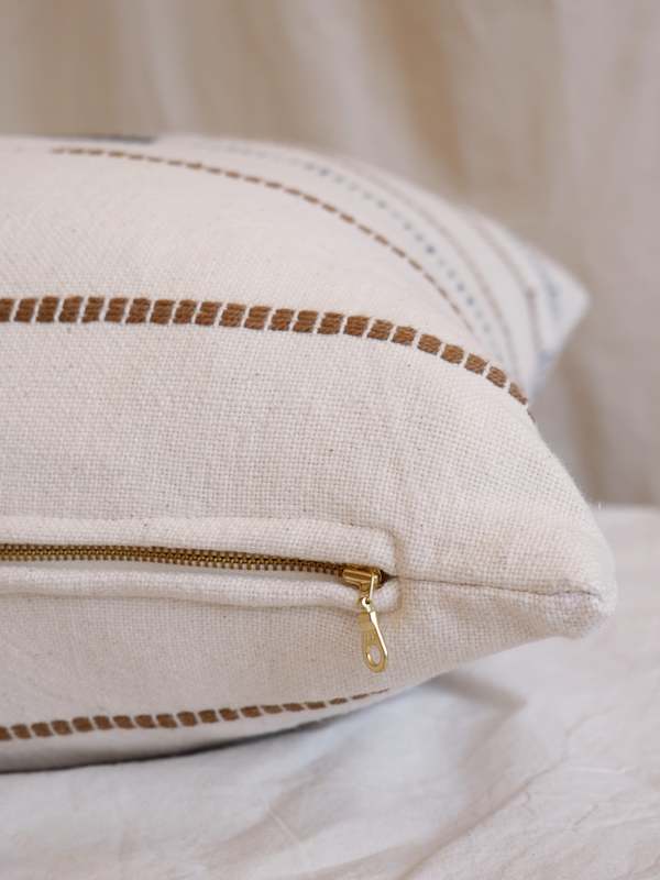 Kanju Interiors Mason Hand-Loomed Cotton Pillow