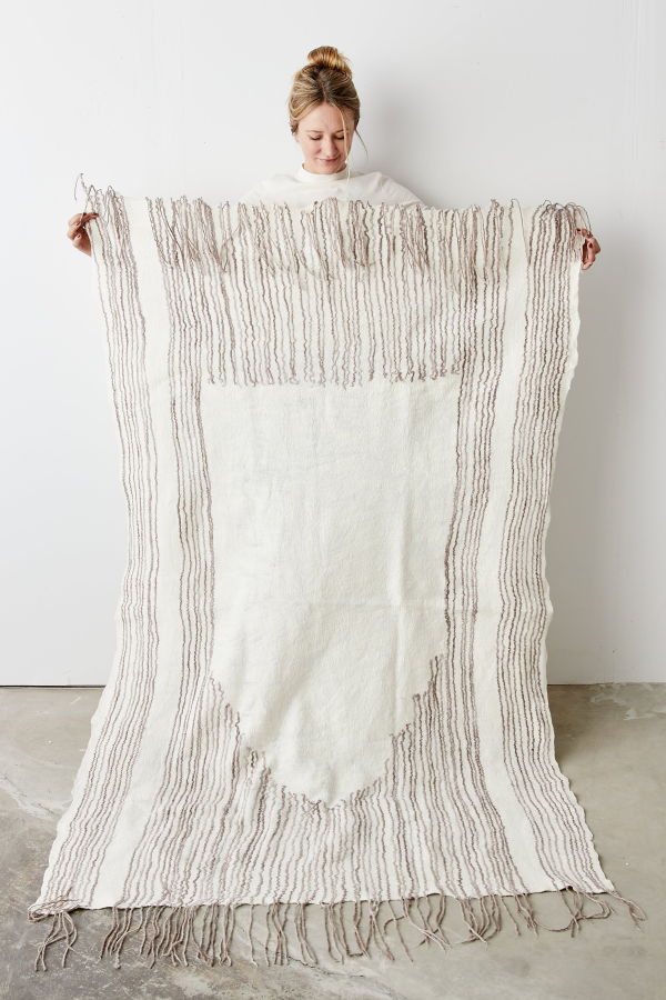 Kanju Interiors Musullah Fine Line Throw