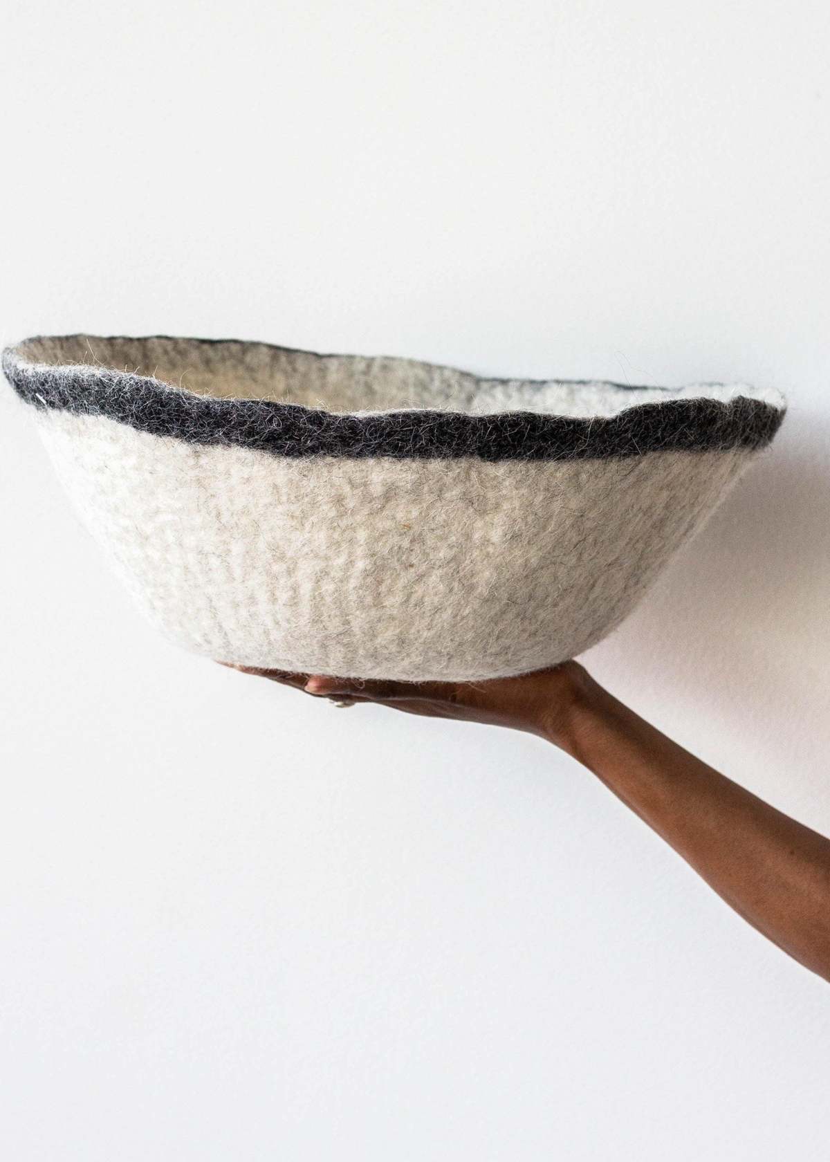 Kanju Interiors Orbit Hand-Felted Wool Bowl - Image 1 of 4