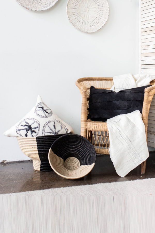 Kanju Interiors Pedestal Basket Bowl