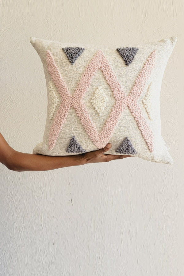 Kanju Interiors Quartz Cross Throw Pillow