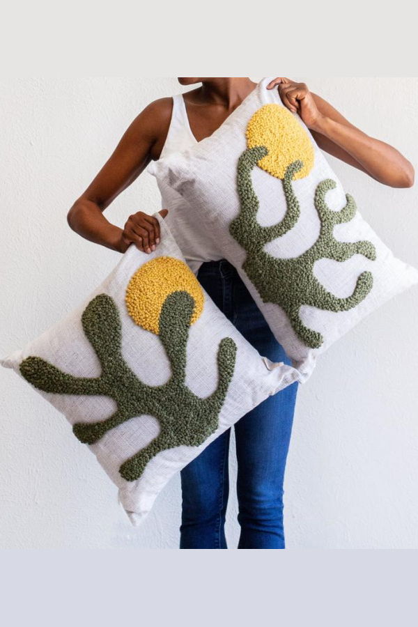 Kanju Interiors Sea Kelp Throw Pillow