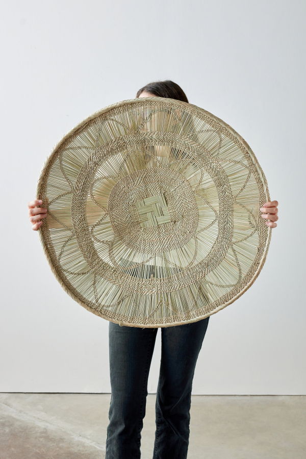 Kanju Interiors Statement Binga Lace Blonde Basket