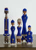 Kanju Interiors Beaded African Namji Doll - Tanzanite - Thumbnail 1