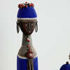 Kanju Interiors Beaded African Namji Doll - Tanzanite - Thumbnail 2