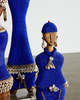 Kanju Interiors Beaded African Namji Doll - Tanzanite - Thumbnail 3