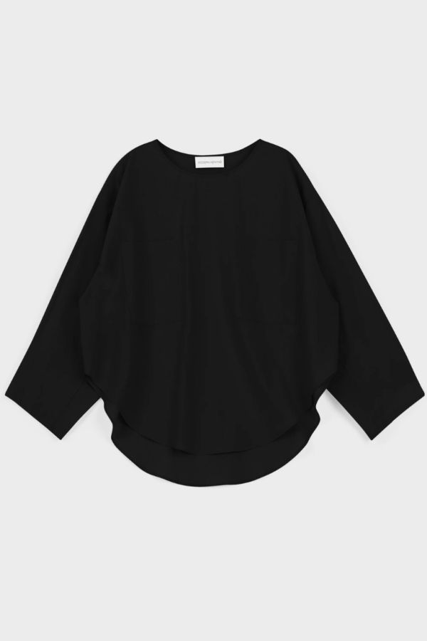 Modern Weaving Pocket Popover Top