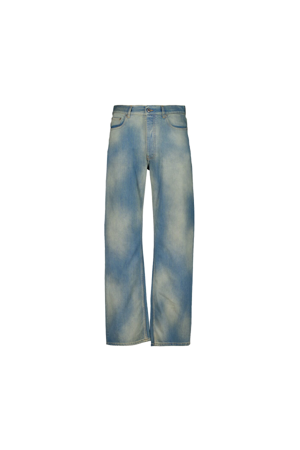 Off-White Diag Raw Patch 90s Skate Jeans - Dirty Blue