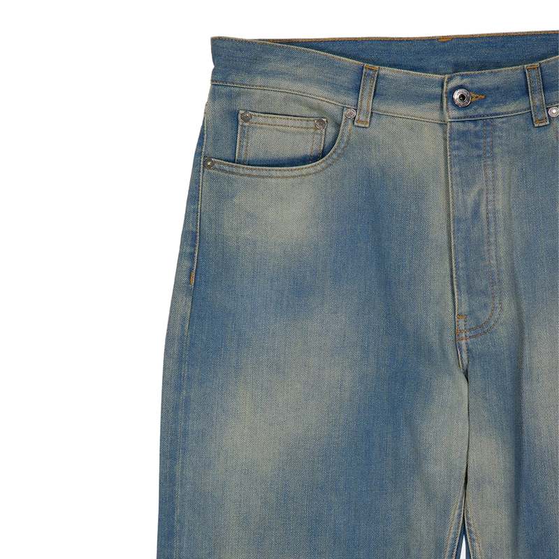Off-White Diag Raw Patch 90s Skate Jeans - Dirty Blue