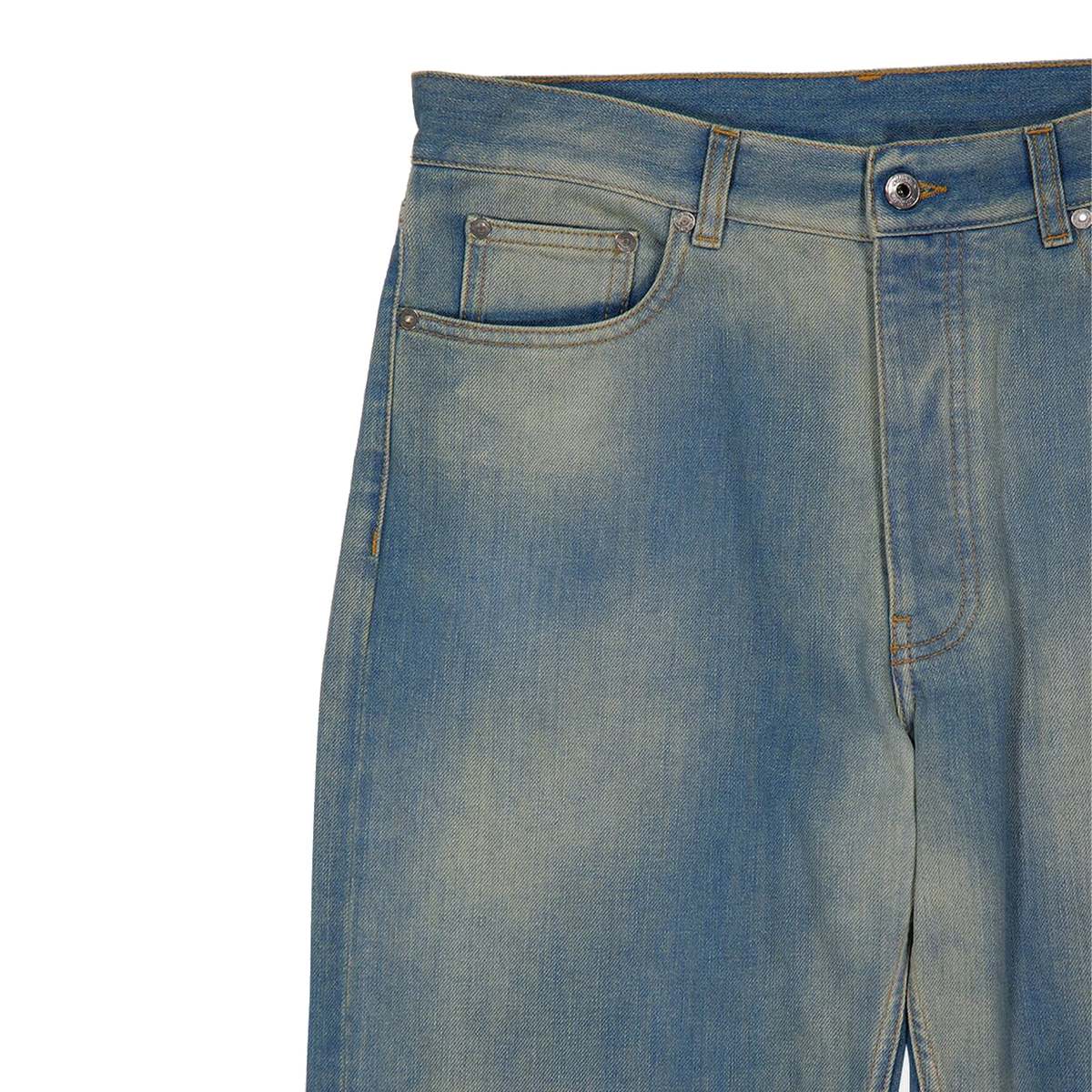 Off-White Diag Raw Patch 90s Skate Jeans - Dirty Blue - Image 3 of 5