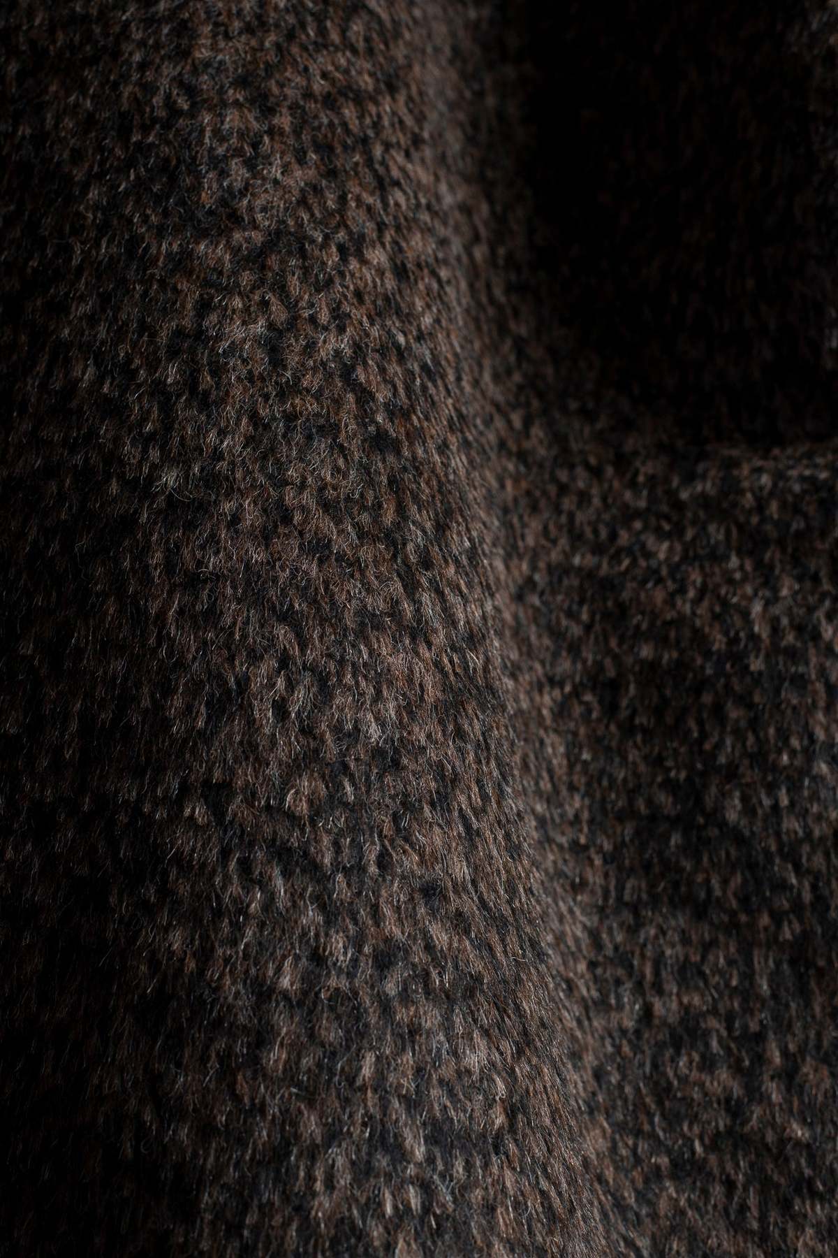 archie Funnel Zip Jacket - Black / Brown - Image 3 of 7