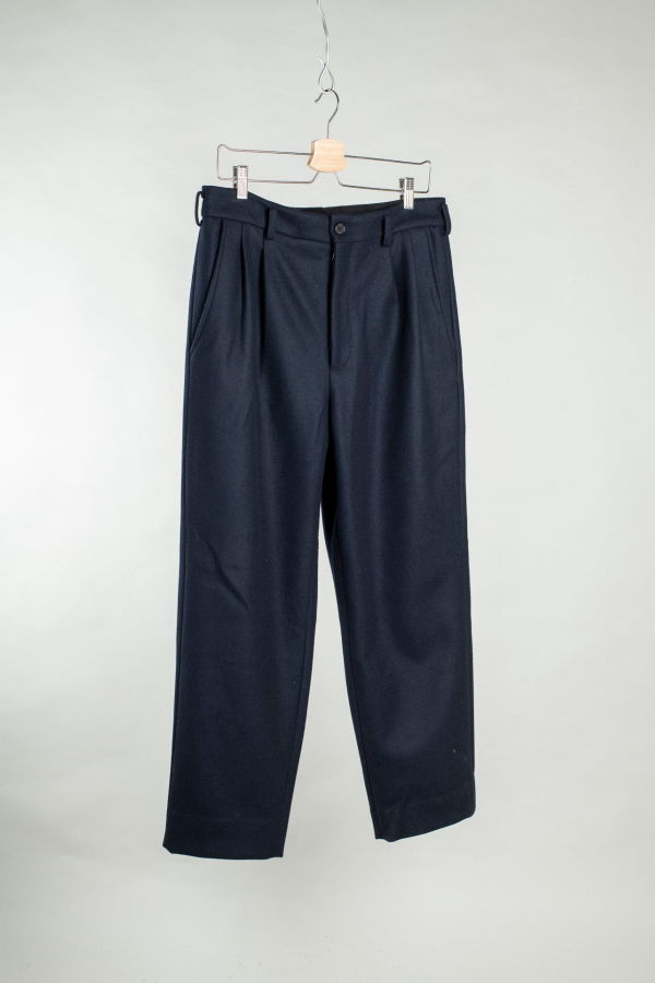 archie Slacks - 120 Wool Melton - Navy