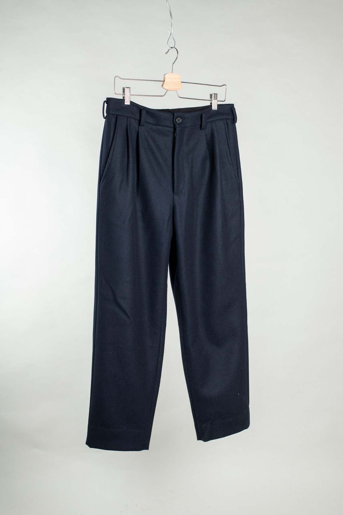 archie Slacks - 120 Wool Melton - Navy - Image 1 of 5