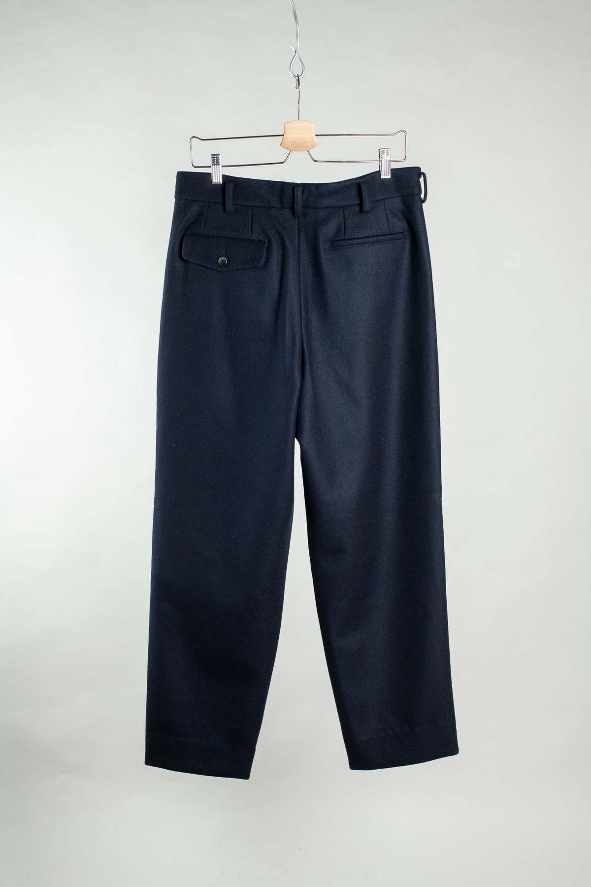 archie Slacks - 120 Wool Melton - Navy - Image 2 of 5