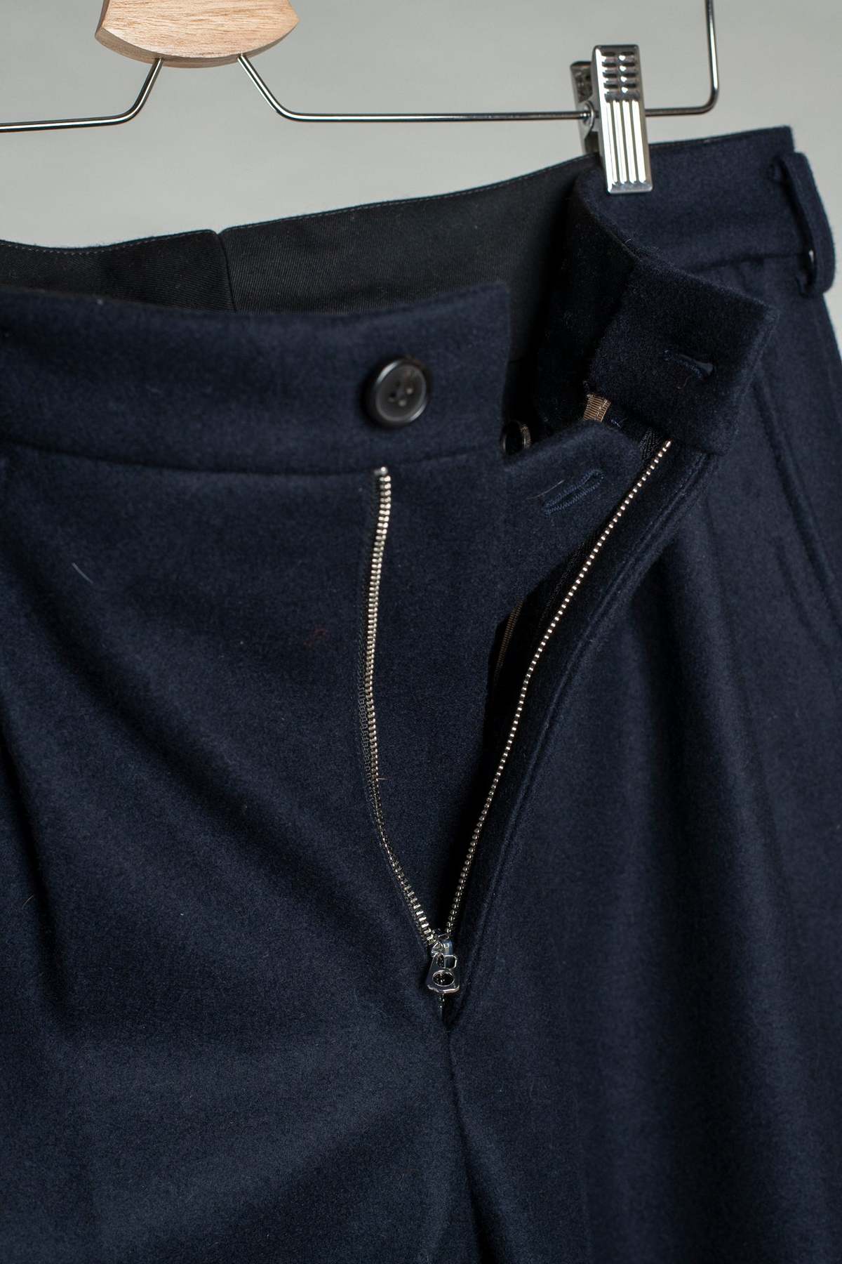 archie Slacks - 120 Wool Melton - Navy - Image 5 of 5