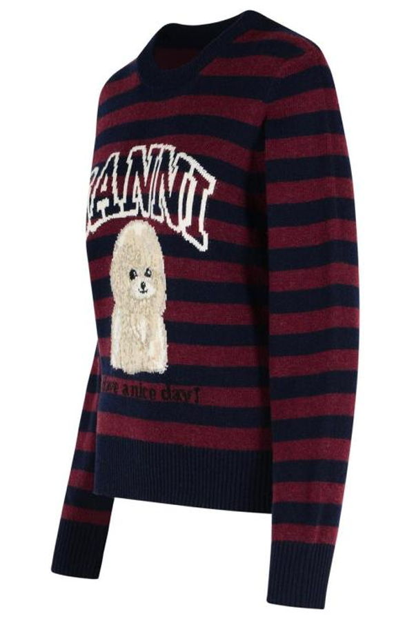 Ganni K2567999 Sweater - Burgundy