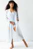 Salua Lingerie Classic Long Cotton/Silk Robe - Thumbnail 4