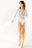 Salua Lingerie Classic Long Cotton/Silk Robe - Thumbnail 8