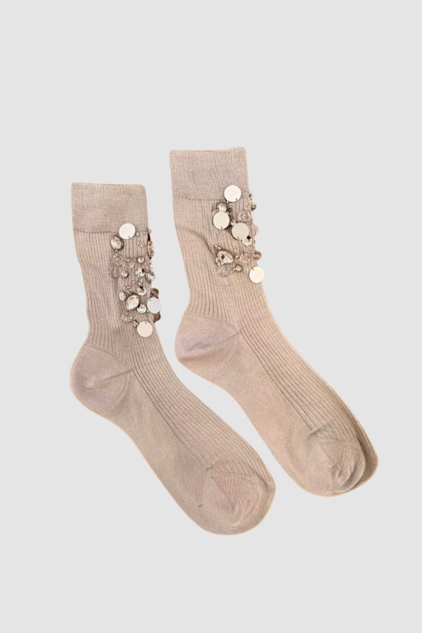 Maria La Rosa Angelina Socks - Perlino