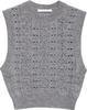 Cecilie Bahnsen Vest - Light Grey - Thumbnail 1