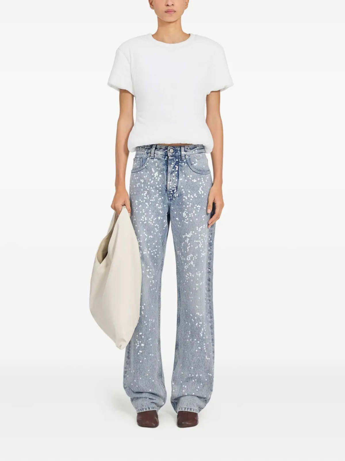 Maison Margiela 5 Pocket Jean with White Dots - Image 2 of 4