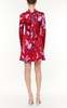 Des Phemmes Printed Mini Dress/ Scarf Rose - Thumbnail 3