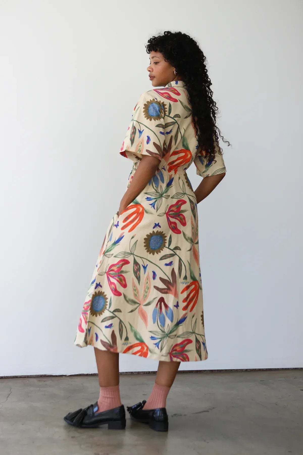 Noble Long Utility Dress Laura Burke Print Dress - Image 2 of 5