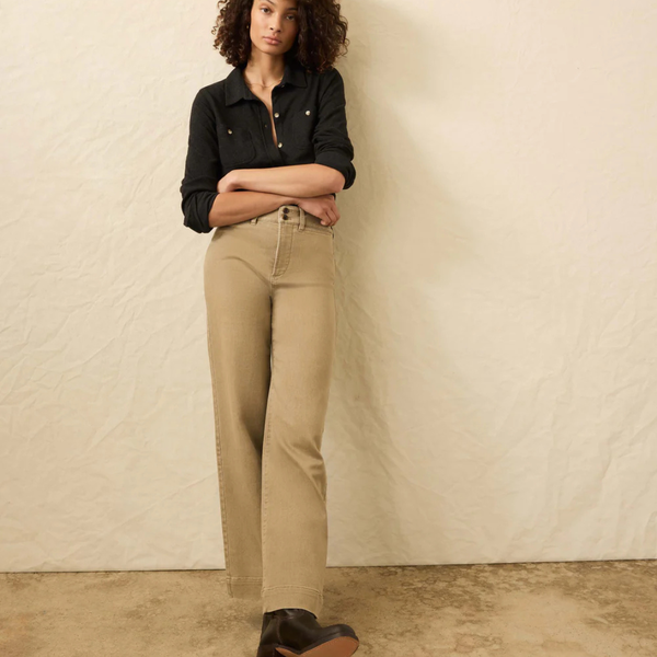 Faherty Legend Sweater Shirt - Off White