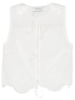 Matteau Broderie Tie Blouse - White - Thumbnail 1