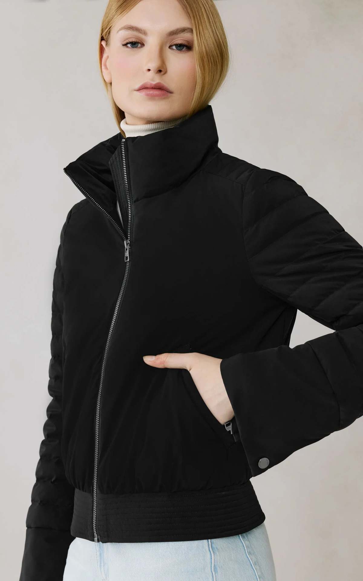 SOIA & KYO Isabella Down Blouson Jacket - Image 1 of 7