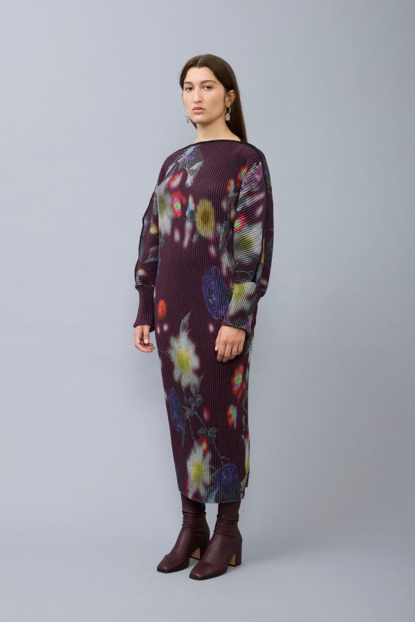 Julia Heuer Geller Pleated Knit Dress - Edward