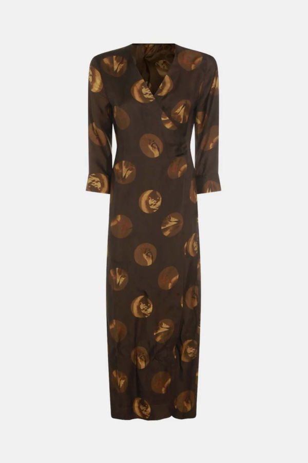 Uma Wang Anthea Dress - Brown/Tan