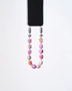 OSSA NEW YORK Large Cut Gemstone Wristlet - Fuchsia Agate - Thumbnail 1